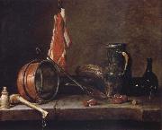 Jean Baptiste Simeon Chardin Uppige food with cook utensils USA oil painting artist